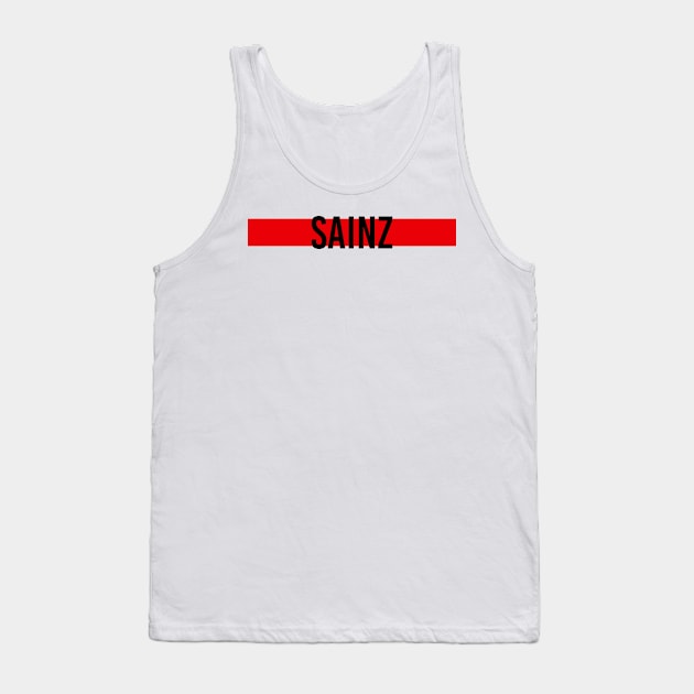 Carlos Sainz Driver Name - 2022 Season #4 Tank Top by GreazyL